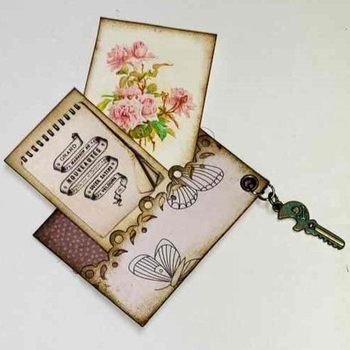 Junk Journaling Ephemera, Two-Sided Hidden Paperclip