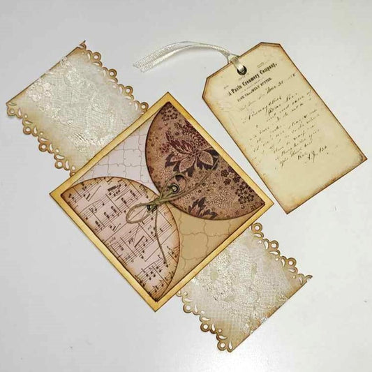 Junk Journaling Ephemera, Hidden Pocket Belly Band