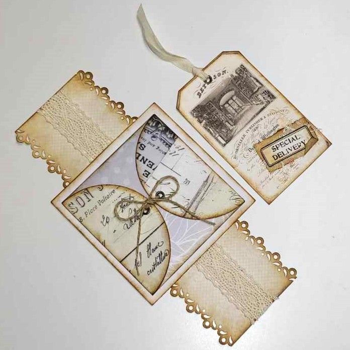 Junk Journaling Ephemera, Hidden Pocket Belly Band