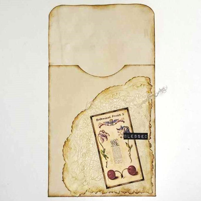 Junk Journaling Ephemera, Library Pocket