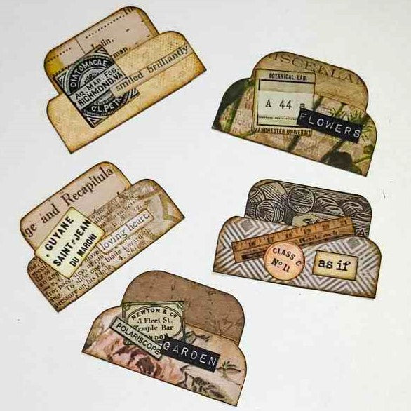 Junk Journaling Ephemera, Page Tabs