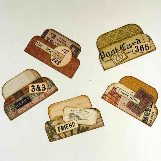 Junk Journaling Ephemera, Page Tabs