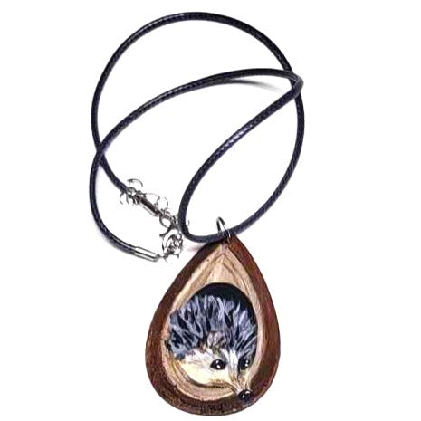 Handpainted Teardrop Pendant