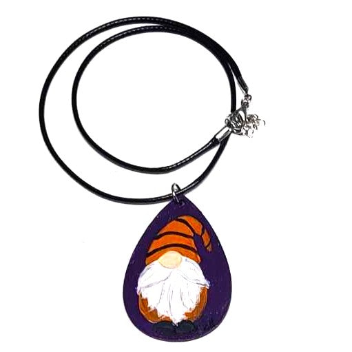 Handpainted Teardrop Pendant