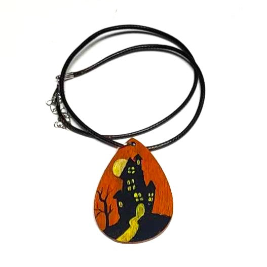 Handpainted Teardrop Pendant