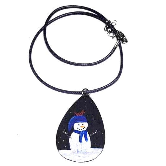 Handpainted Teardrop Pendant