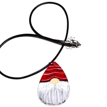 Handpainted Teardrop Pendant