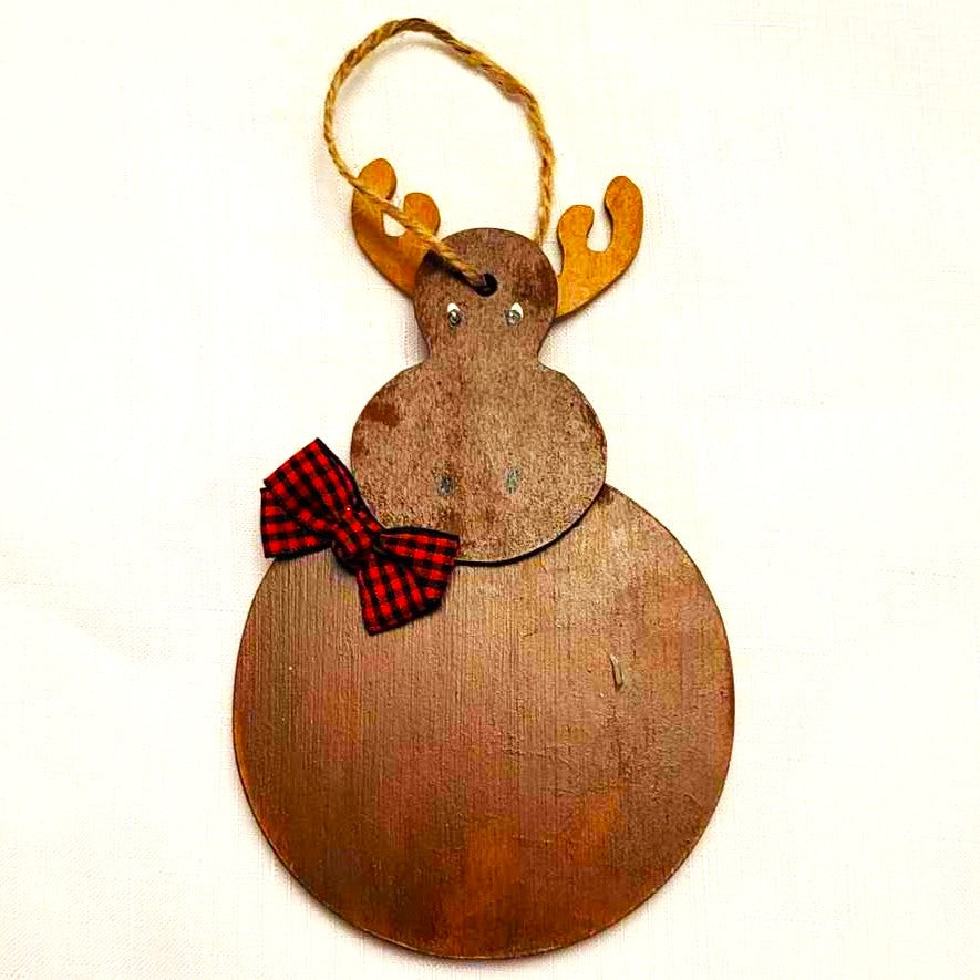 Holiday Ornament, handpainted wood