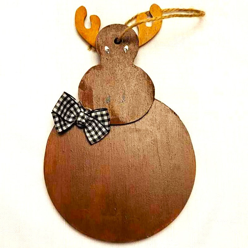 Holiday Ornament, handpainted wood