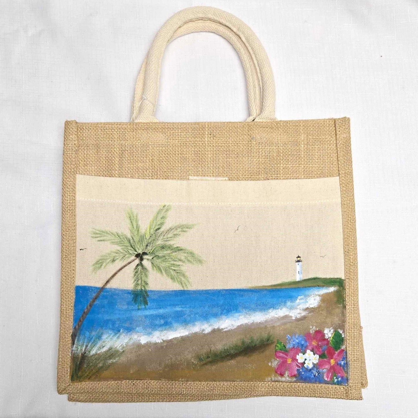 Handpainted Beach Tote - NEW!