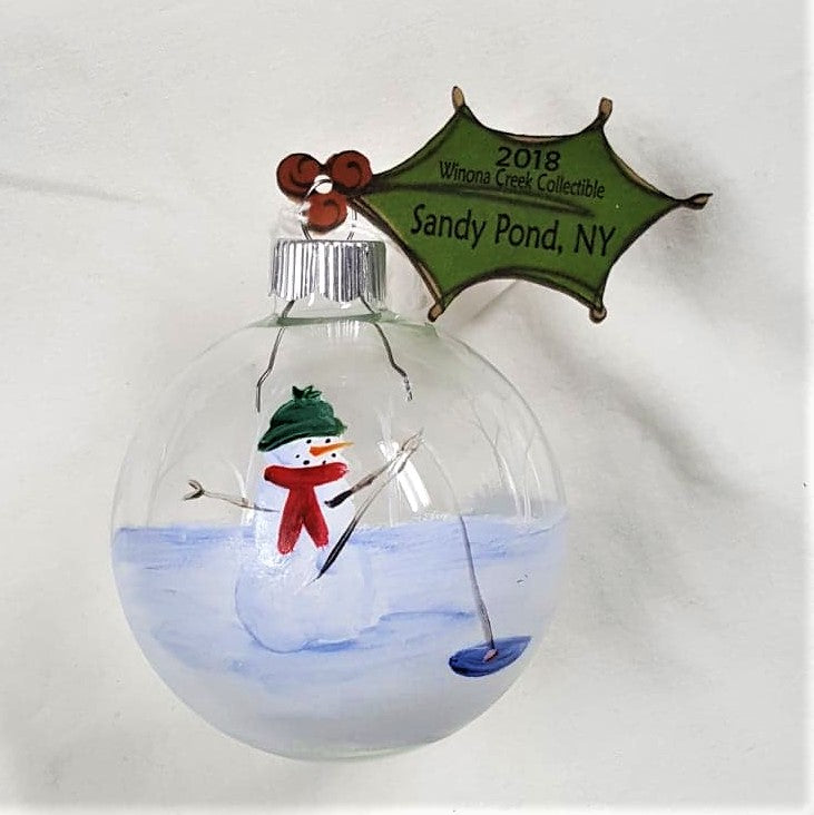 Collectible Ornament Series, Handpainted Snowman Ornament