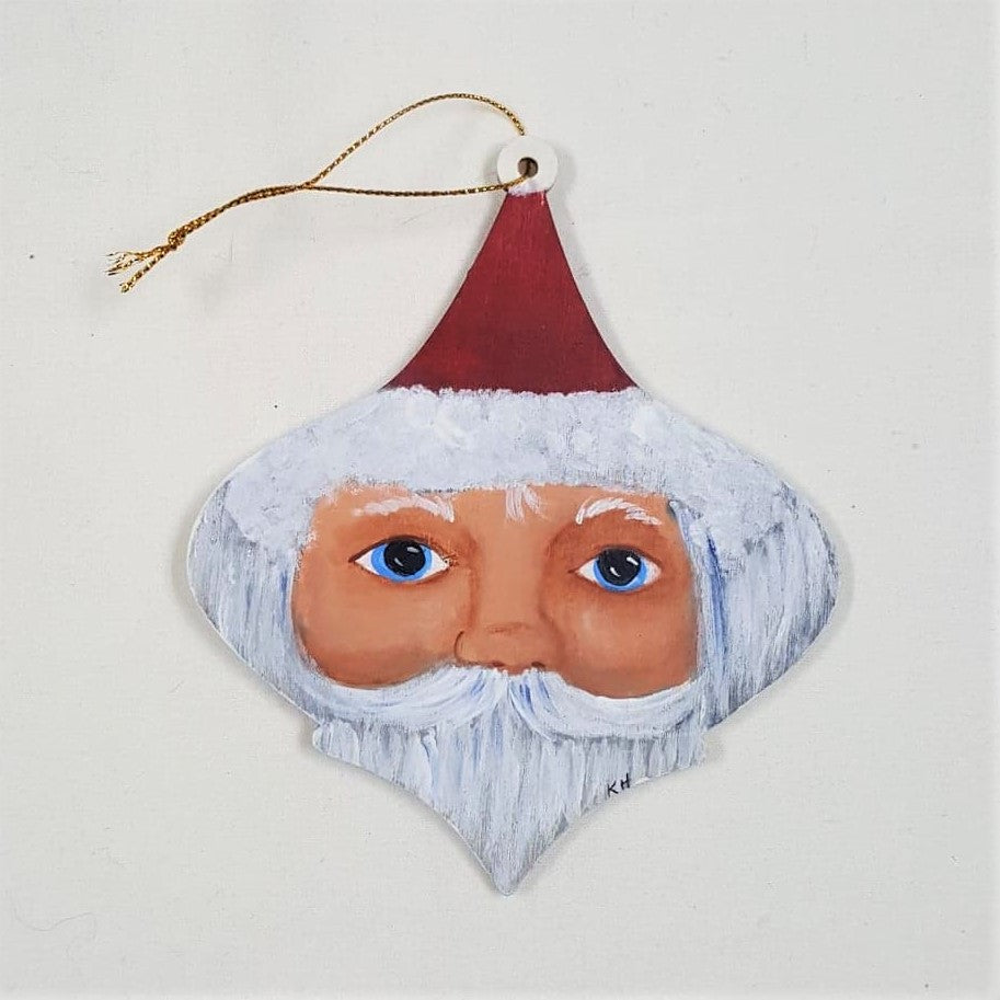 Holiday Ornament, handpainted wood