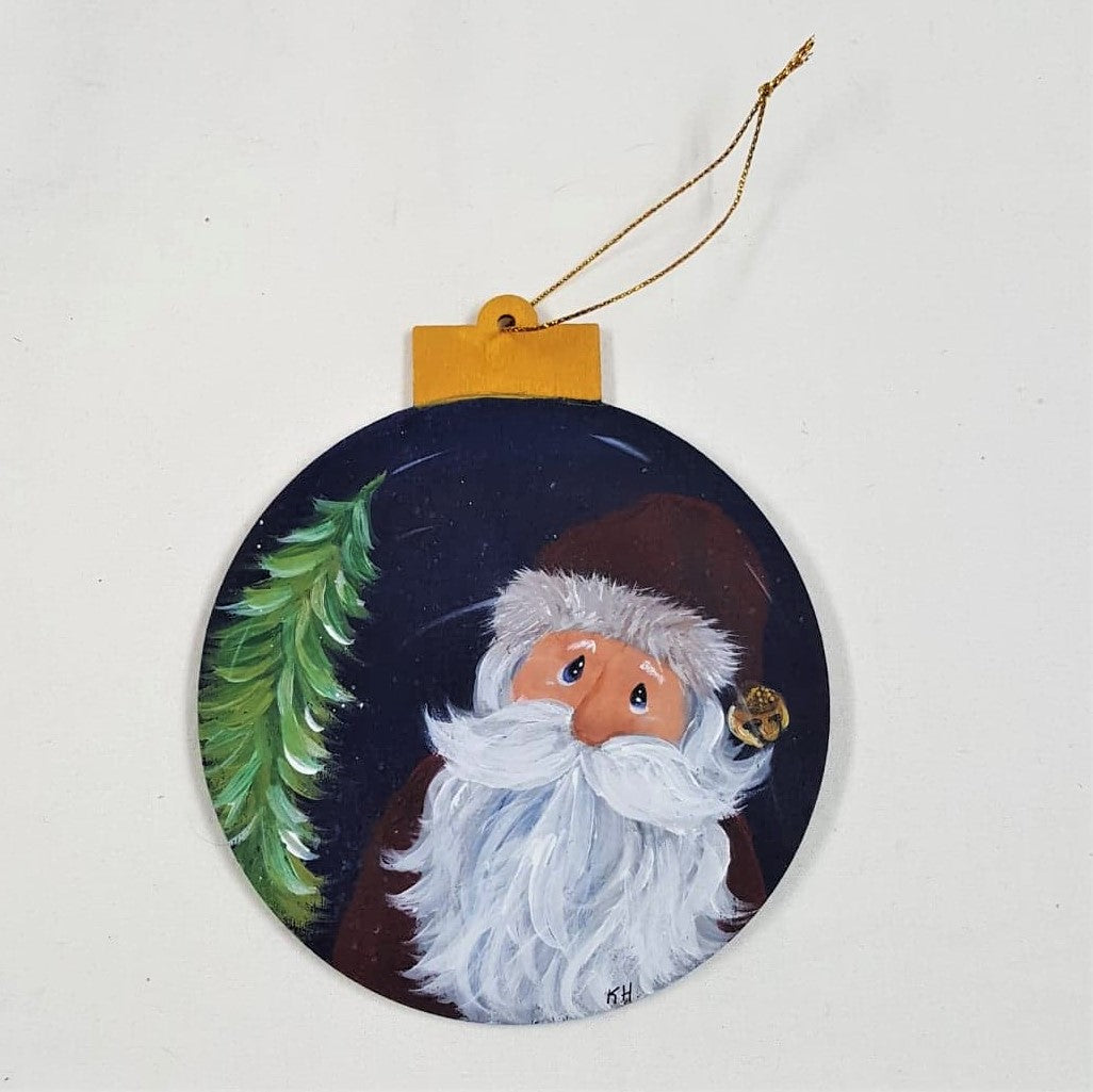 Holiday Ornament, handpainted wood