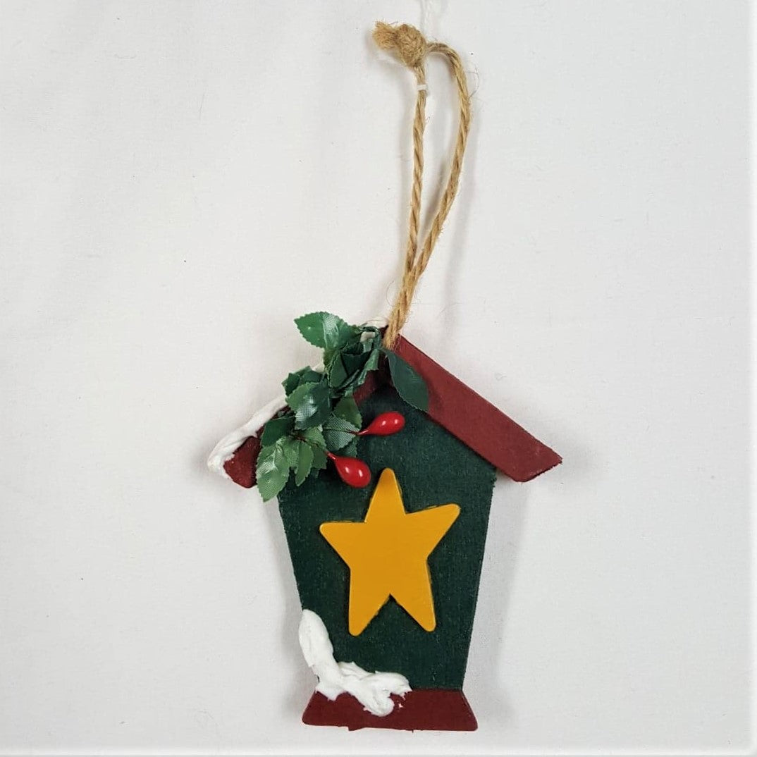 Holiday Ornament, handpainted wood
