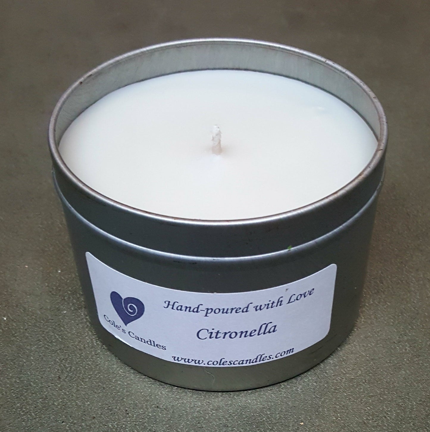 Candles, tins
