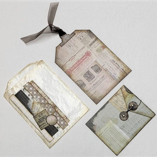 Junk Journaling Ephemera, Glassine Bag Pocket