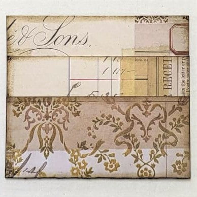 Junk Journaling Ephemera, Two Pocket with Filp-Up