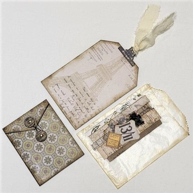 Junk Journaling Ephemera, Glassine Bag Pocket