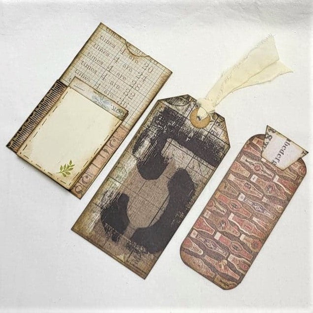Junk Journaling Ephemera, Two Pocket Fold-Up with Side Slot