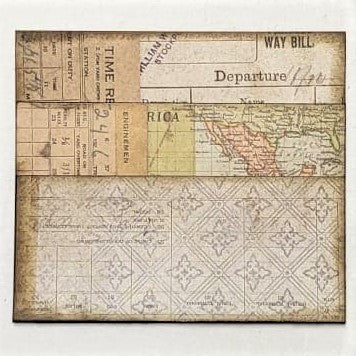 Junk Journaling Ephemera, Two Pocket with Filp-Up