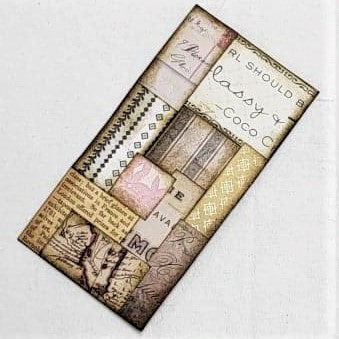 Junk Journaling Ephemera, Square Corner Tuck