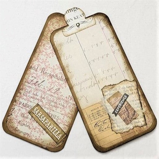 Junk Journaling Ephemera, Slide Double Tag