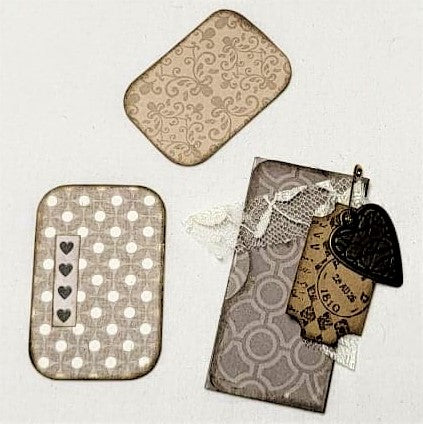 Junk Journaling Ephemera, Hidden Paperclip with Side Pocket