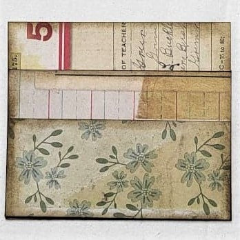 Junk Journaling Ephemera, Two Pocket with Filp-Up
