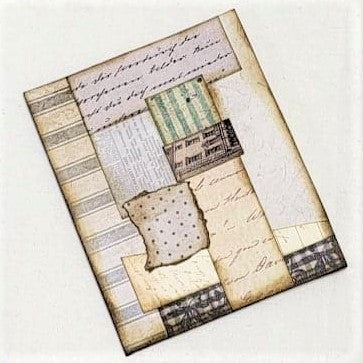 Junk Journaling Ephemera, Square Corner Tuck
