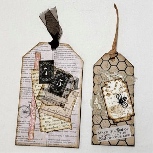 Junk Journaling Ephemera, Medium Tag