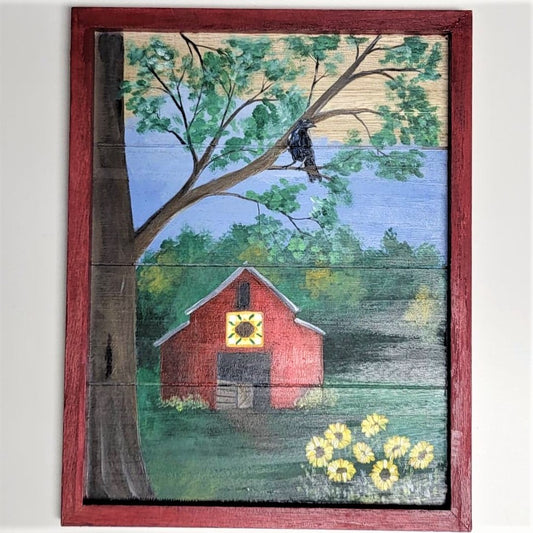 Handpainted Framed Boards