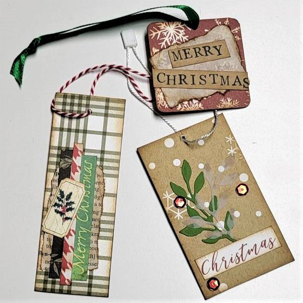 Christmas Junk Journaling Ephemera, Journal Tags