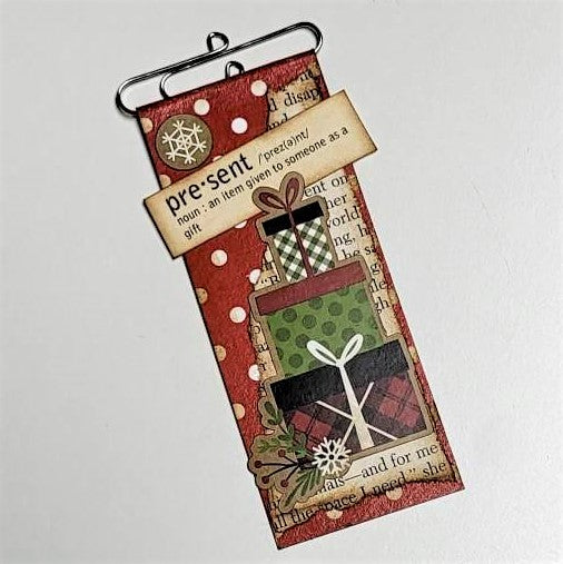 Christmas Junk Journaling Ephemera, Paperclip Banner
