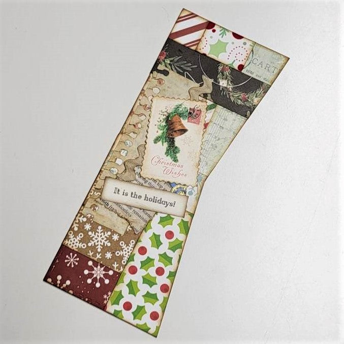 Christmas Junk Journaling Ephemera, Collaged Side Pocket