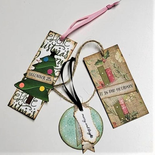 Christmas Junk Journaling Ephemera, Journal Tags