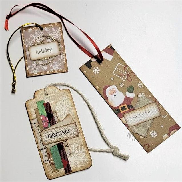Christmas Junk Journaling Ephemera, Journal Tags