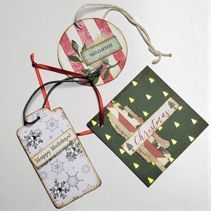 Christmas Junk Journaling Ephemera, Journal Tags