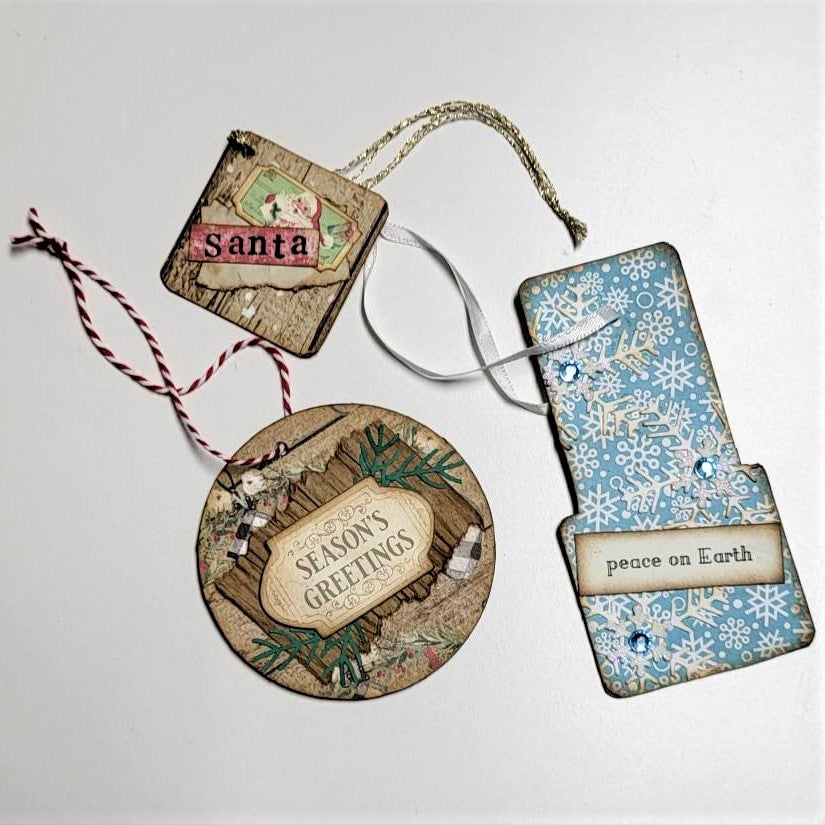 Christmas Junk Journaling Ephemera, Journal Tags