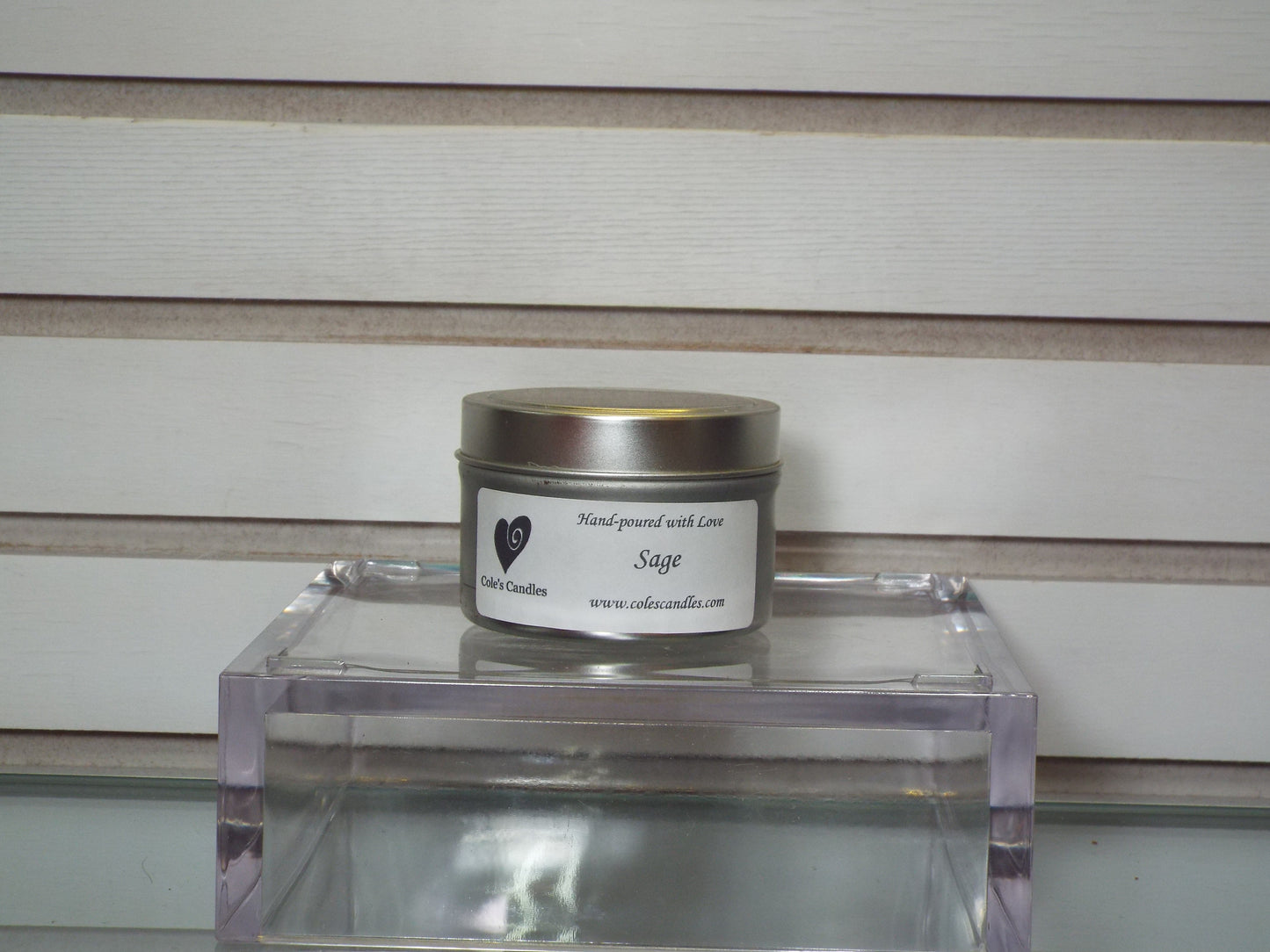 Candles, tins