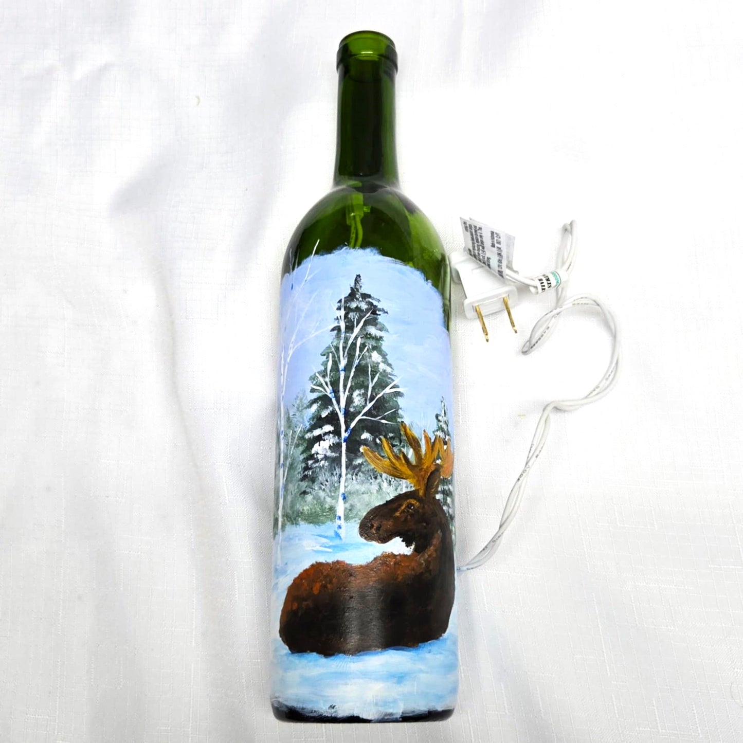Handpainted Bottle with Lights - NEW!