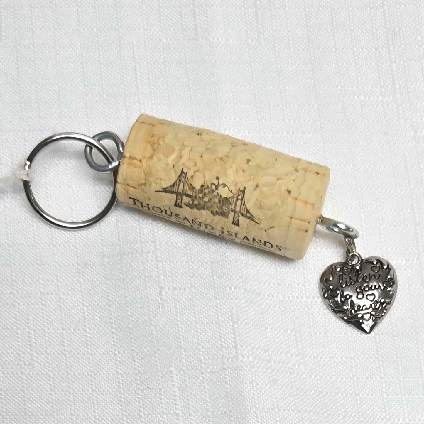 Wine Cork Key Ring - NEW!
