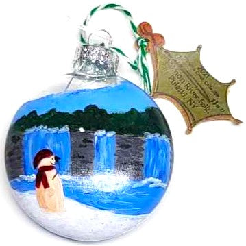 Collectible Ornament Series, Handpainted Snowman Ornament