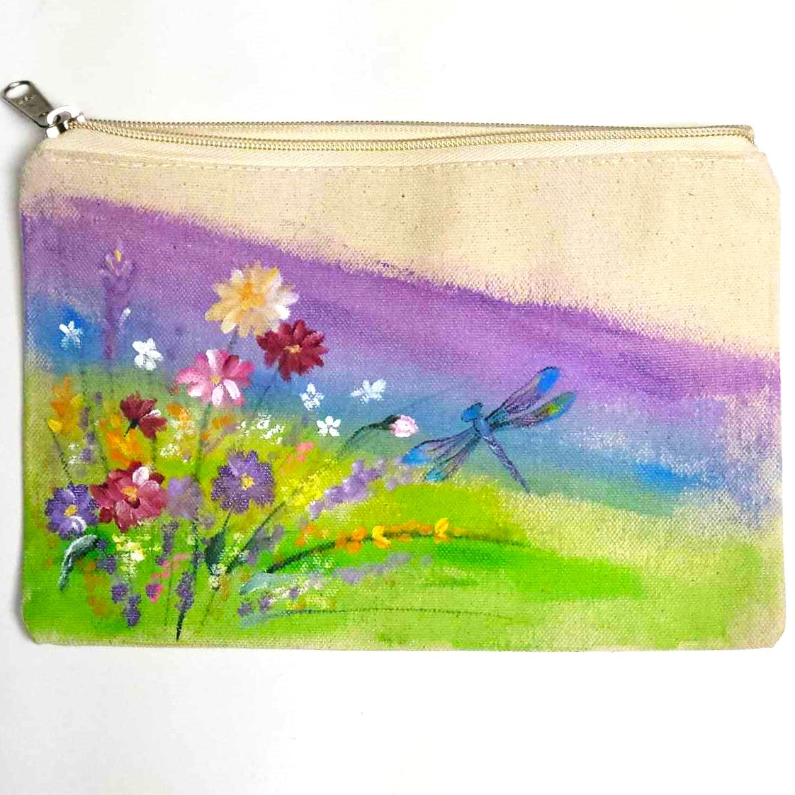 Handpainted Zippered Clutch - NEW!