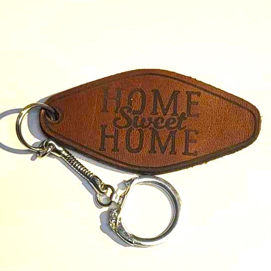 Engraved Leather Key Ring - NEW ITEMS ADDED!