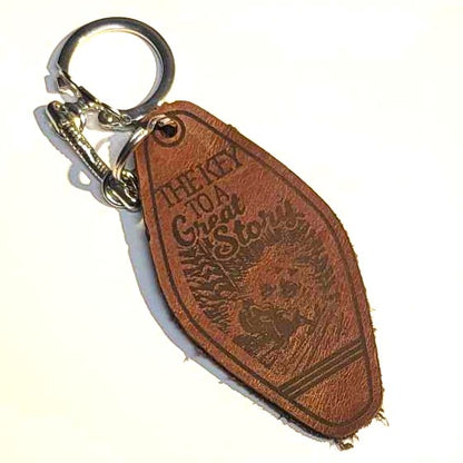 Engraved Leather Key Ring - NEW ITEMS ADDED!