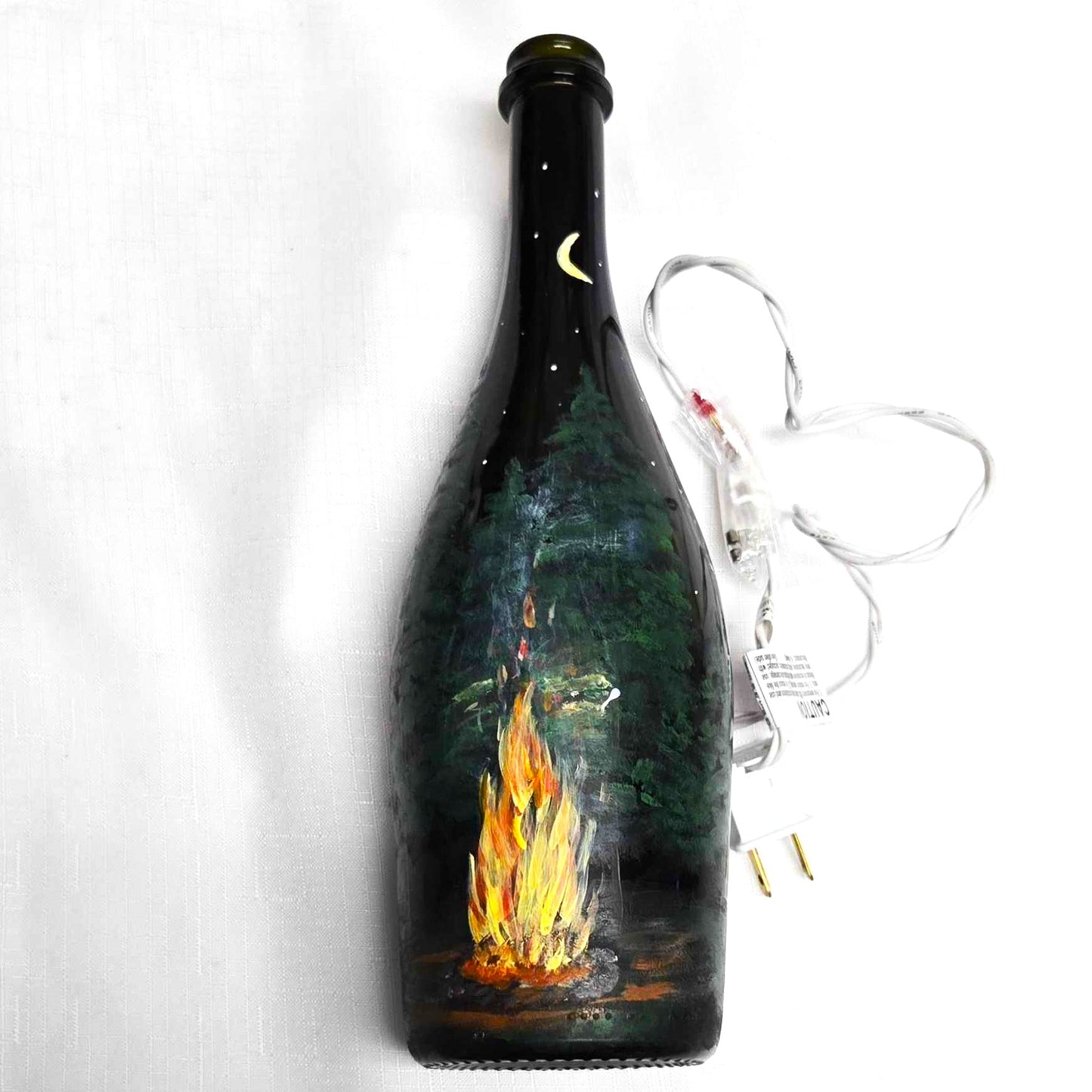 Handpainted Bottle with Lights - NEW!