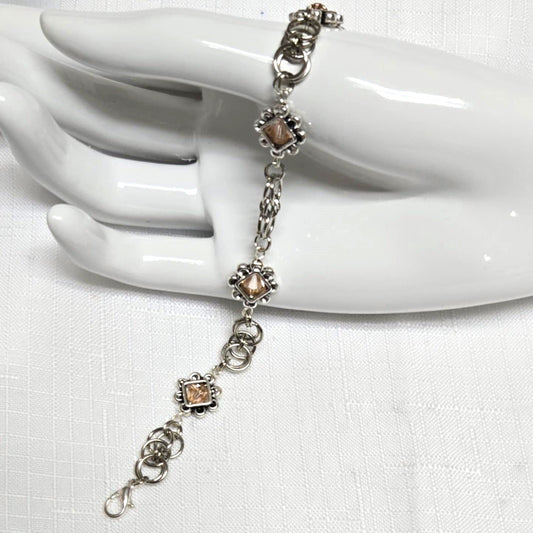 Crystals & Rings Bracelet - NEW!