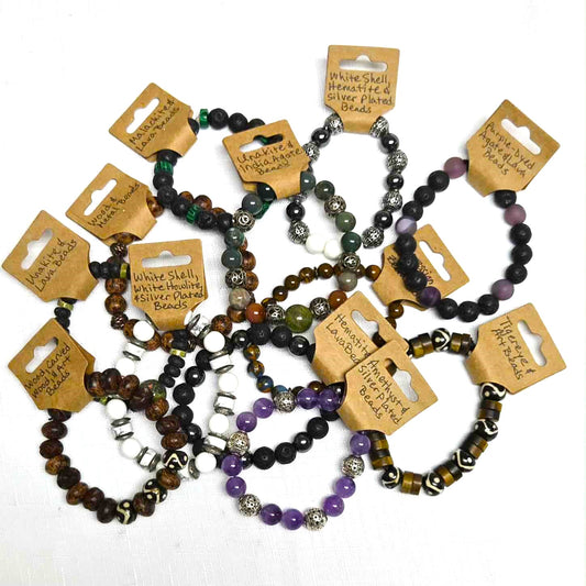 Larger Bead Stretch Bracelets - NEW!