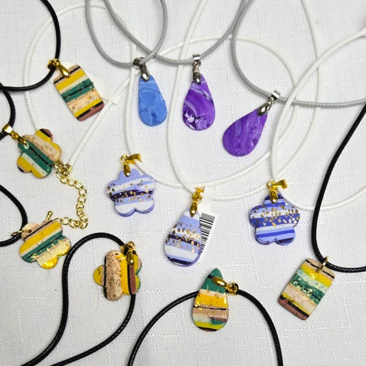 Simple Polymer Clay Necklaces - NEW!