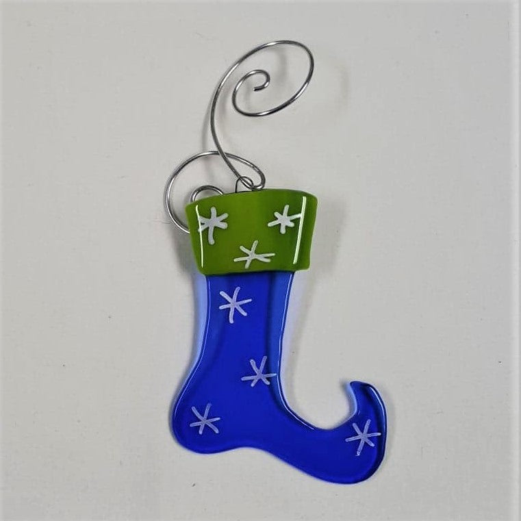 Holiday Ornament, fused glass